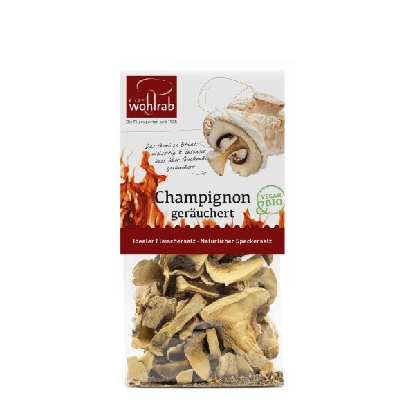 Champignon getrocknet & geräuchert Bio