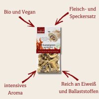 Champignon getrocknet & geräuchert Bio