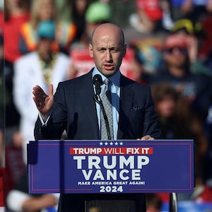 Stephen Miller campaigns for Trump in Pennsylvania.