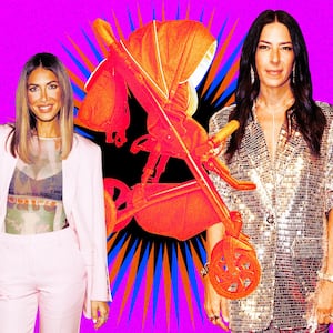 A photo illustration of Erin Lichy and Rebecca Minkoff.