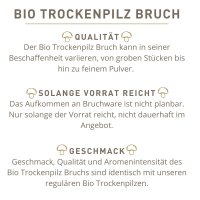 Pfifferlinge Bruch Bio getrocknet